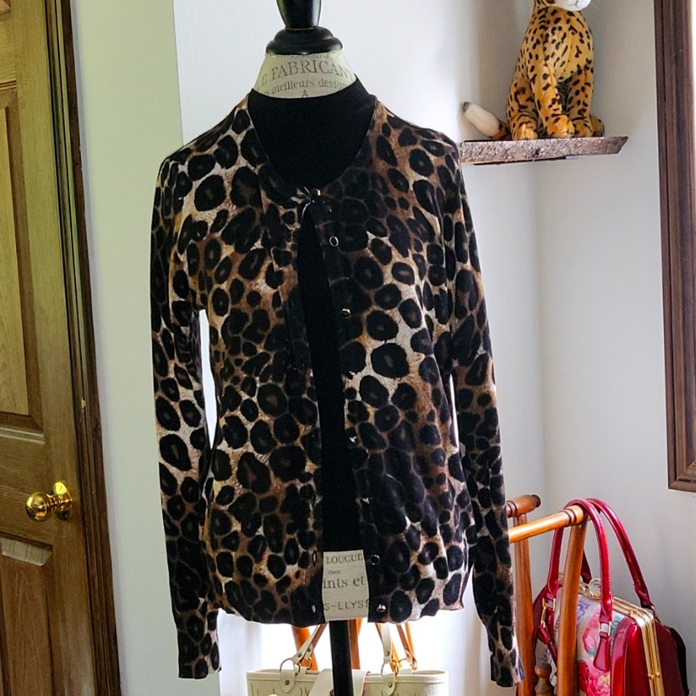 Jungle print cardigan